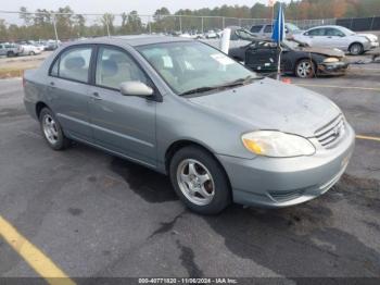  Salvage Toyota Corolla