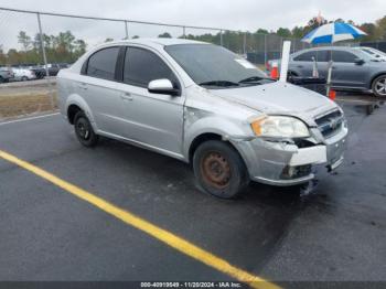  Salvage Chevrolet Aveo