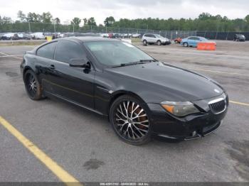  Salvage BMW 6 Series