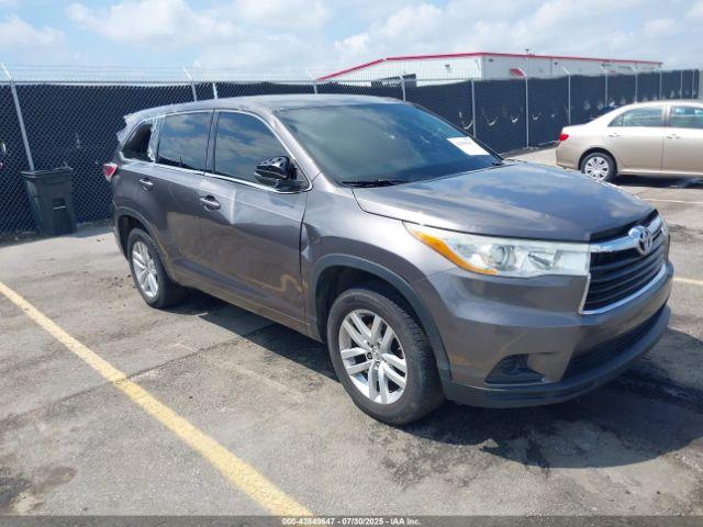  Salvage Toyota Highlander