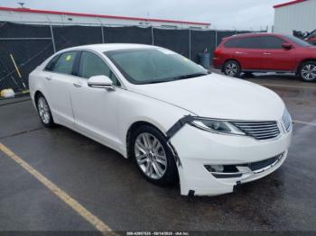  Salvage Lincoln MKZ Hybrid
