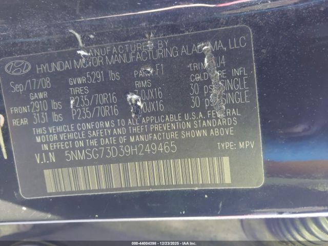 Hyundai SANTA FE Gls Image 9