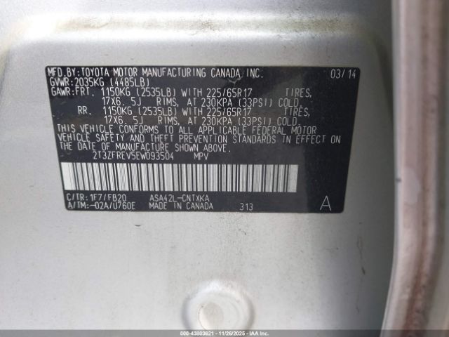 Toyota RAV4 Le Image 10