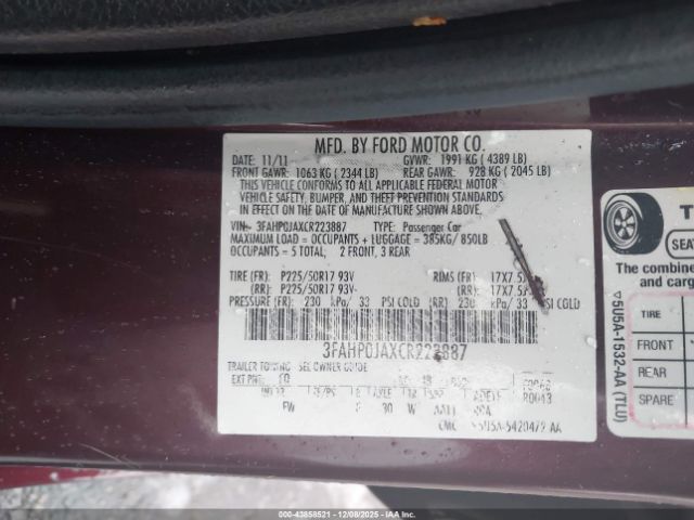 Ford Fusion Sel Image 11